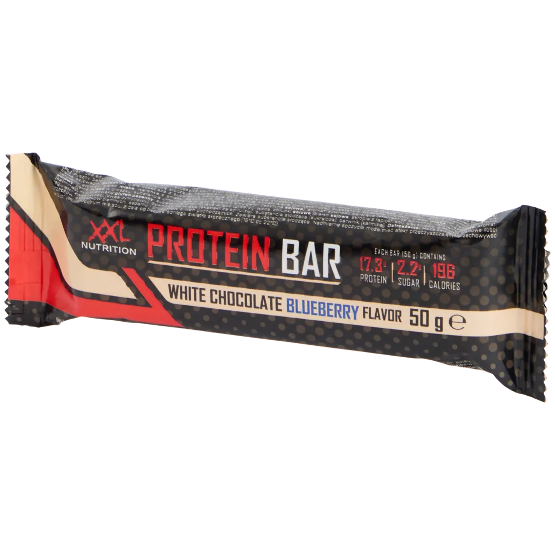 Baton proteinowy XXL Nutrition Biała czekolada i borówka