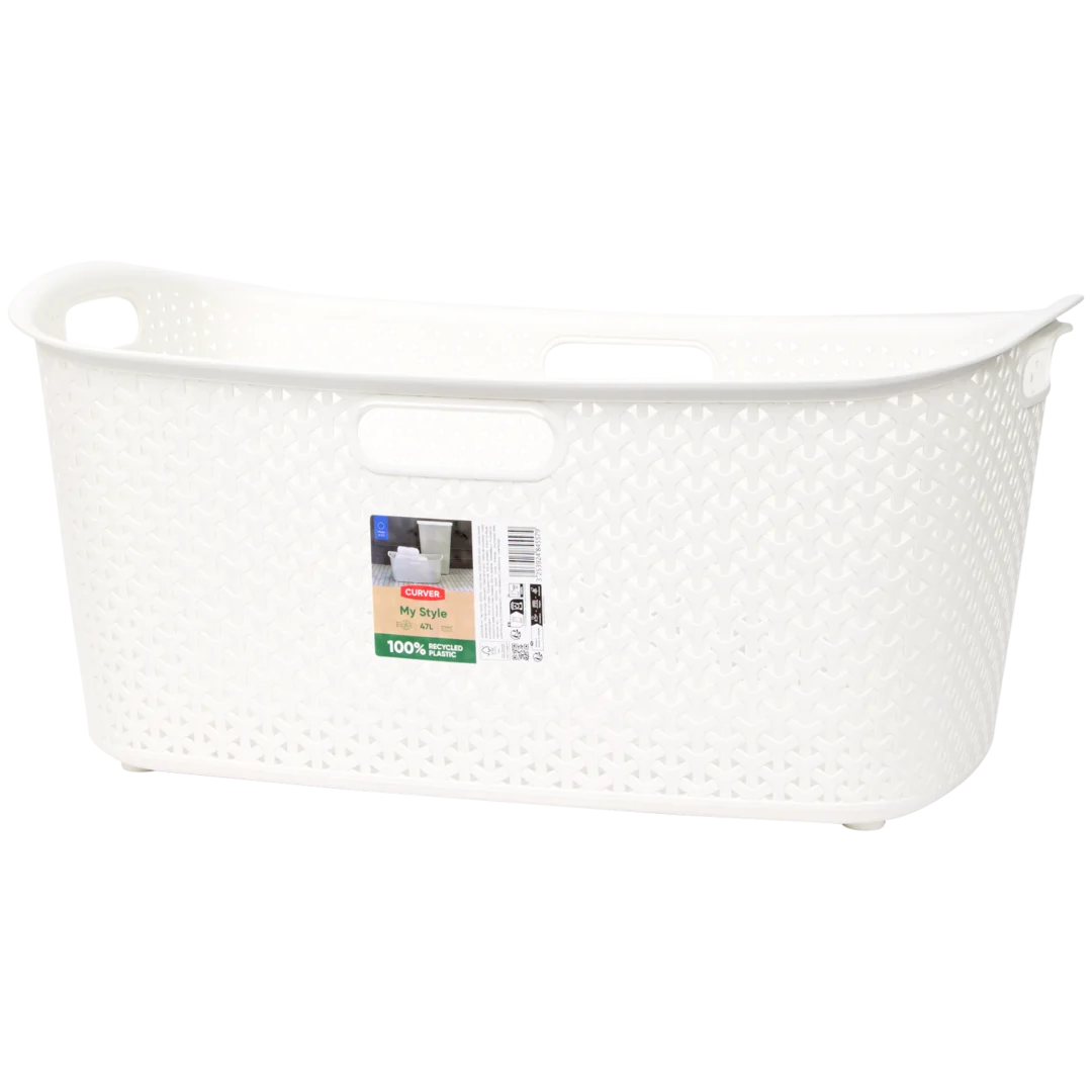Cesto para roupa suja em rotim Curver
