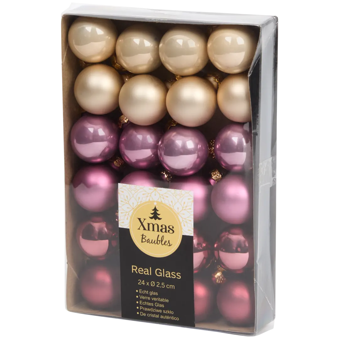 Mini bombki choinkowe 3