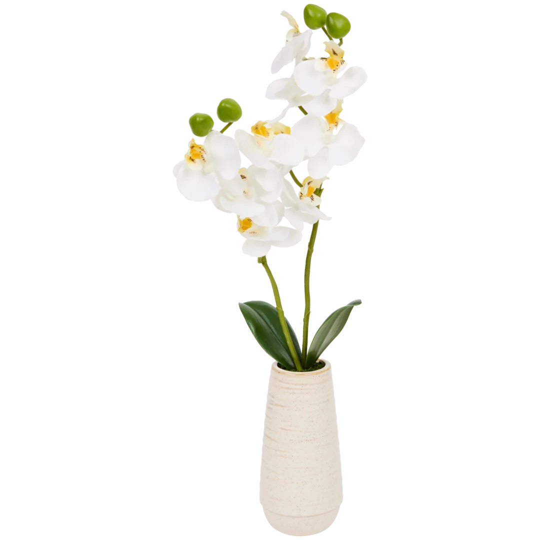 Orchidée artificielle dans un vase 2