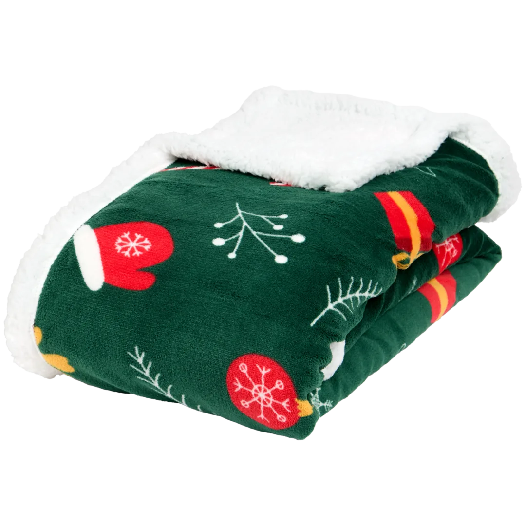 Pled ze świątecznym wzorem