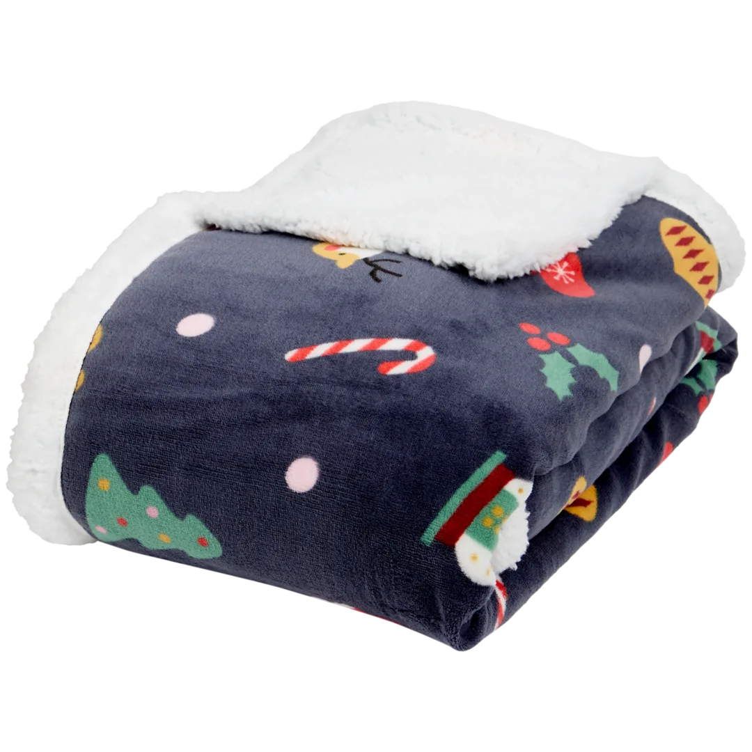 Pled ze świątecznym wzorem