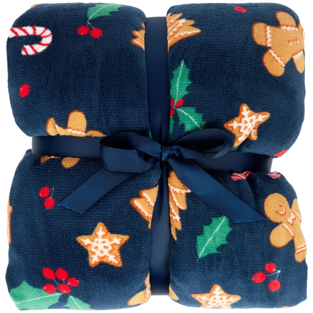 Pled ze świątecznym wzorem