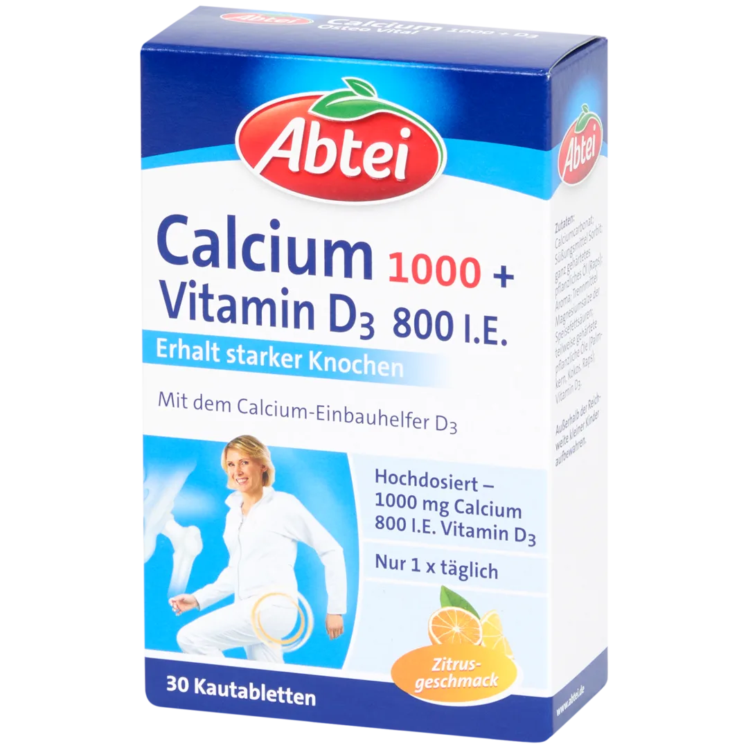 Abtei Calcium + d3 Nahrungsergänzungsmittel