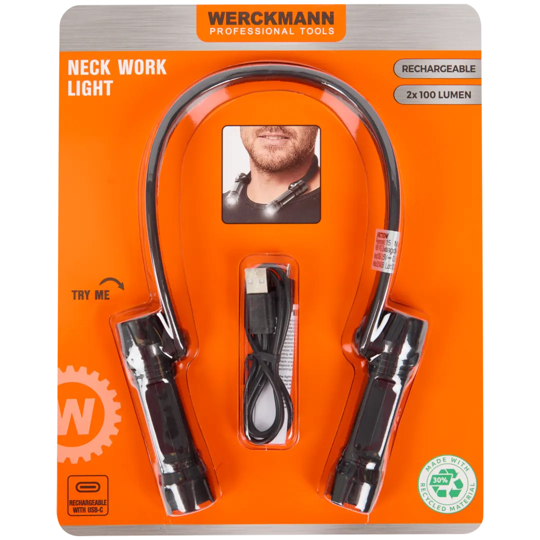Lampada da collo ricaricabile Werckmann