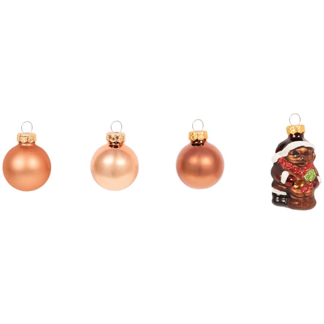 Glazen mini-kerstfiguren 3