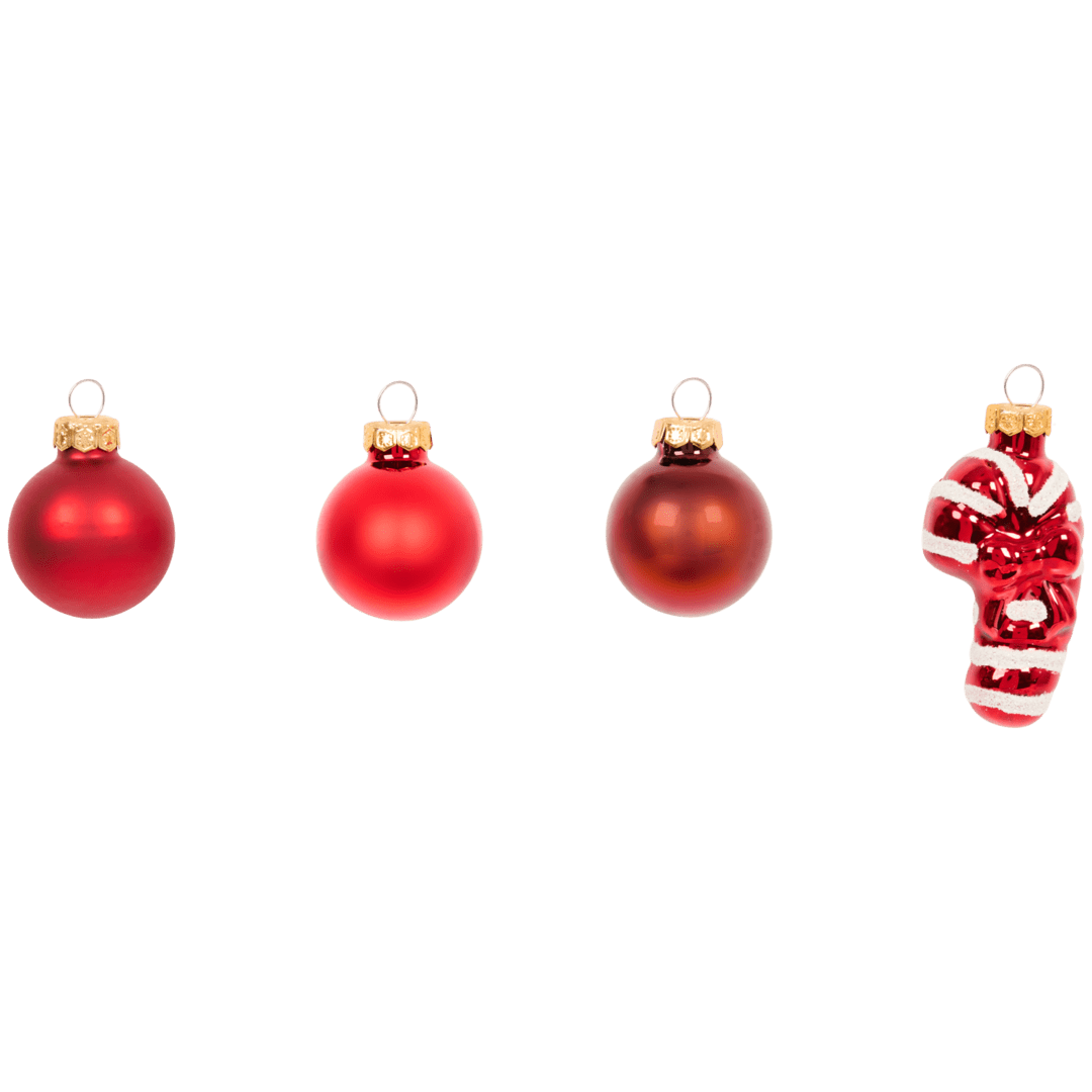 Glazen mini-kerstfiguren 2