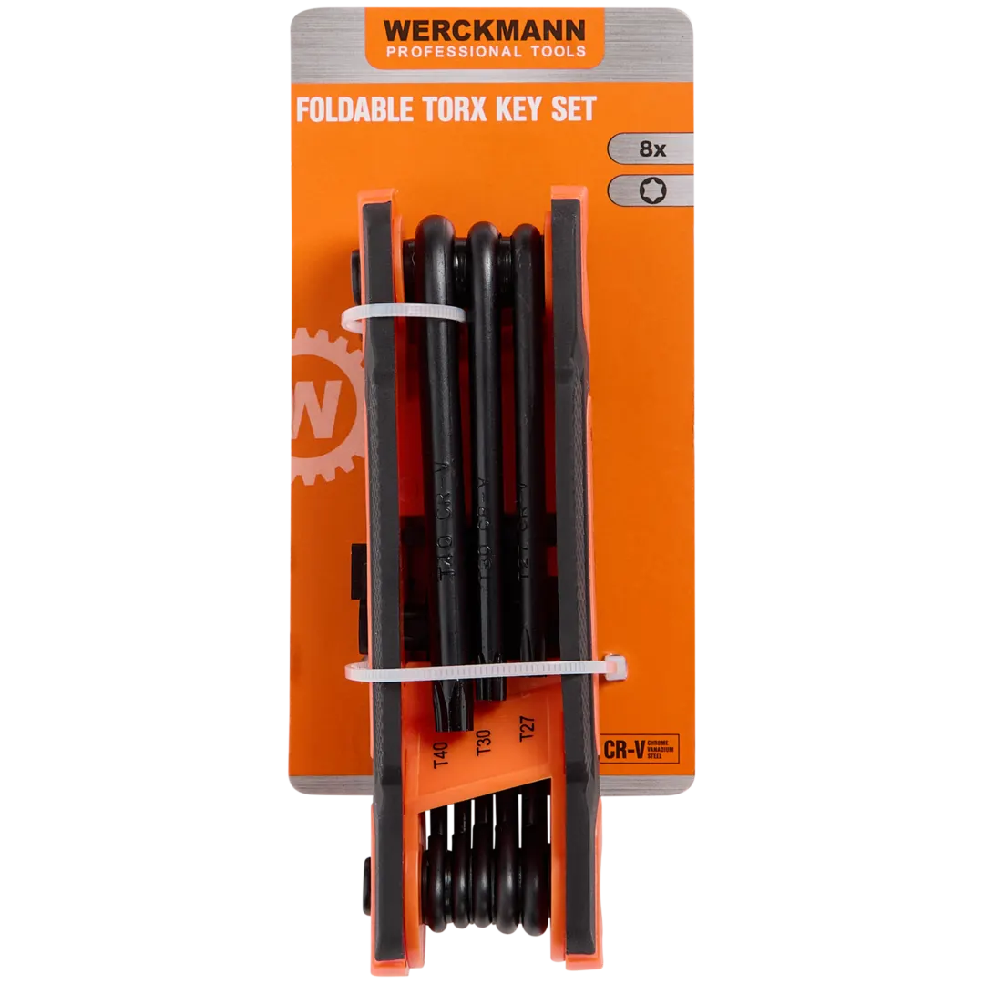 Werckmann opvouwbare inbus- of torxsleutelset
