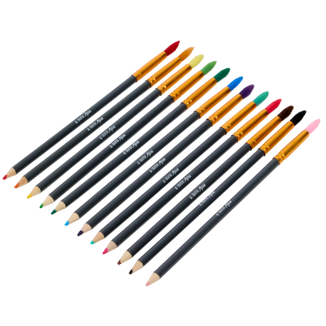 2-in-1 aquarel potloden en penselen