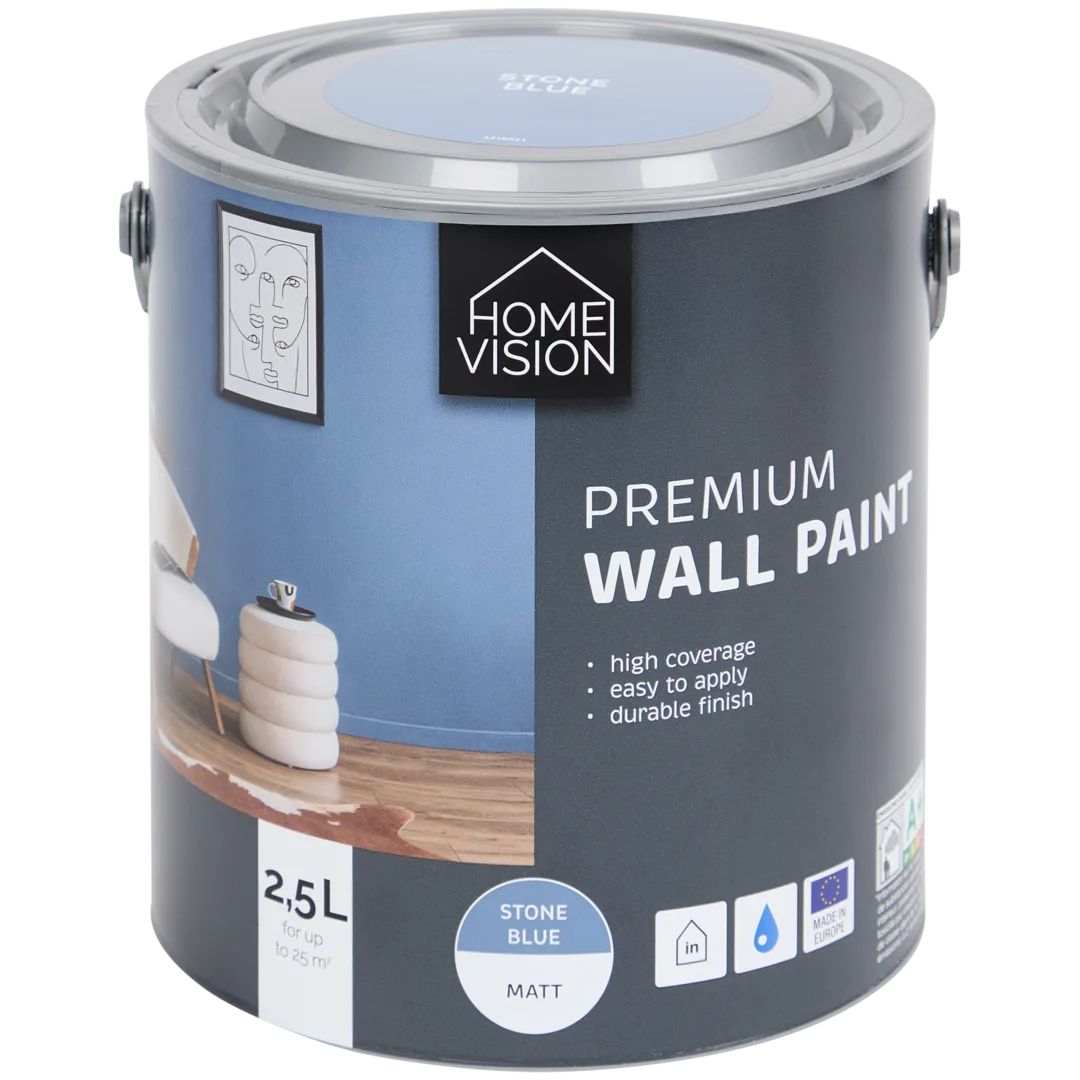 Peinture murale mate premium Home Vision Stone Blue 1