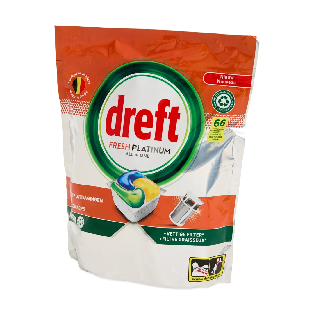 Dreft Fresh Platinum vaatwastabletten All in One