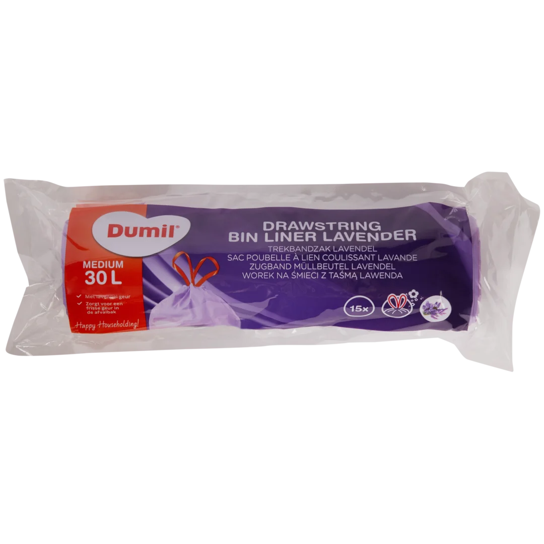 Dumil Müllbeutel mit Zugband Lavendel