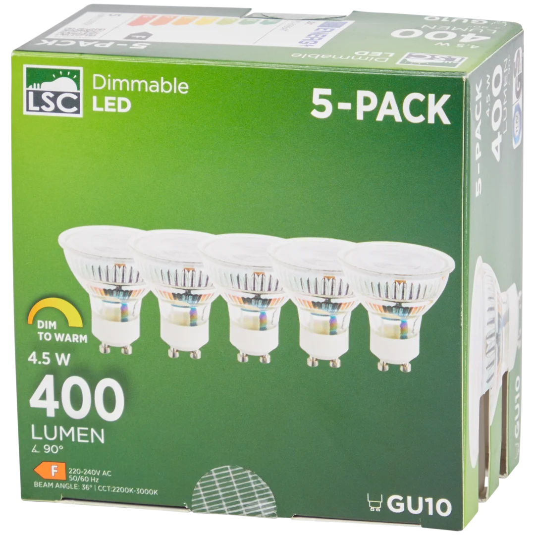 WOFI Action Lampada Da Soffitto A 2 Faretti, 5W, Design Classico, Luce LED A Risparmio Energetico - 5