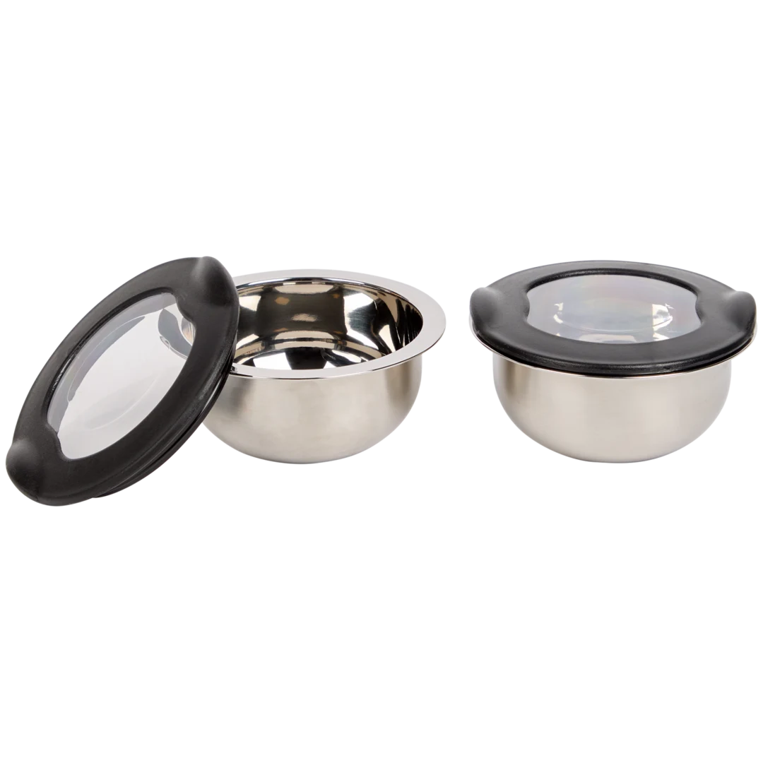 Bols en inox avec couvercle 2