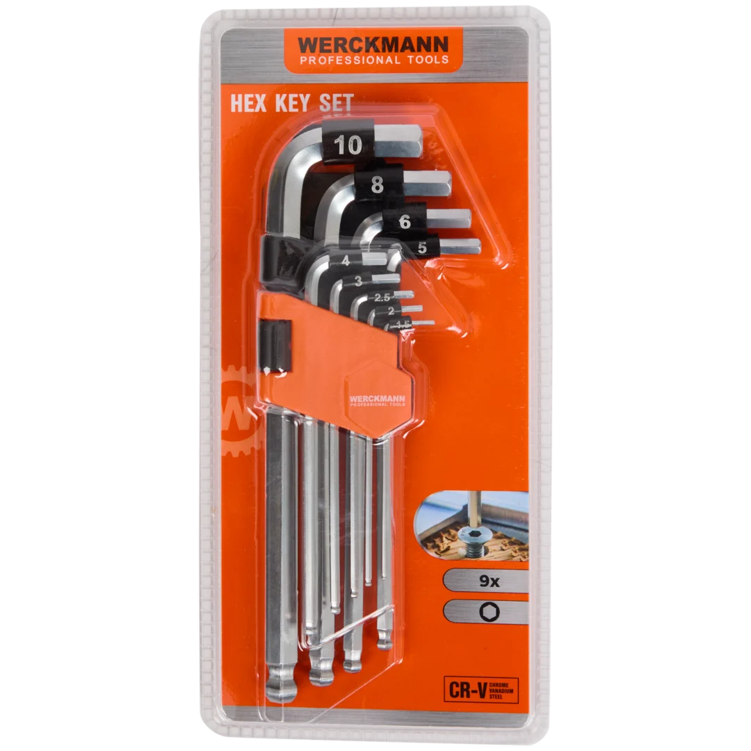 Werckmann torx- of inbussleutel-set 4