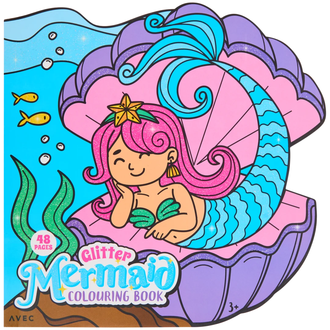 Livro de colorir com purpurinas Avec 4