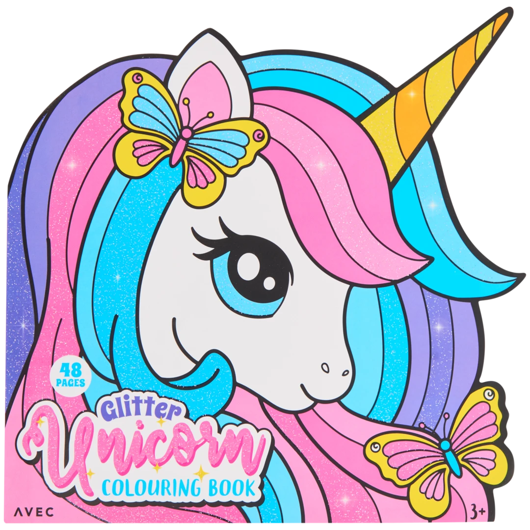 Livro de colorir com purpurinas Avec 1