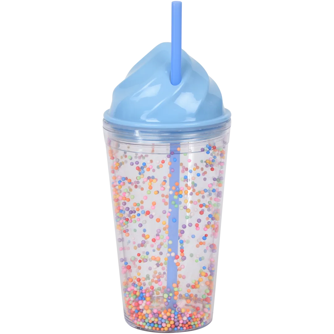 Drinkbeker met confetti 4