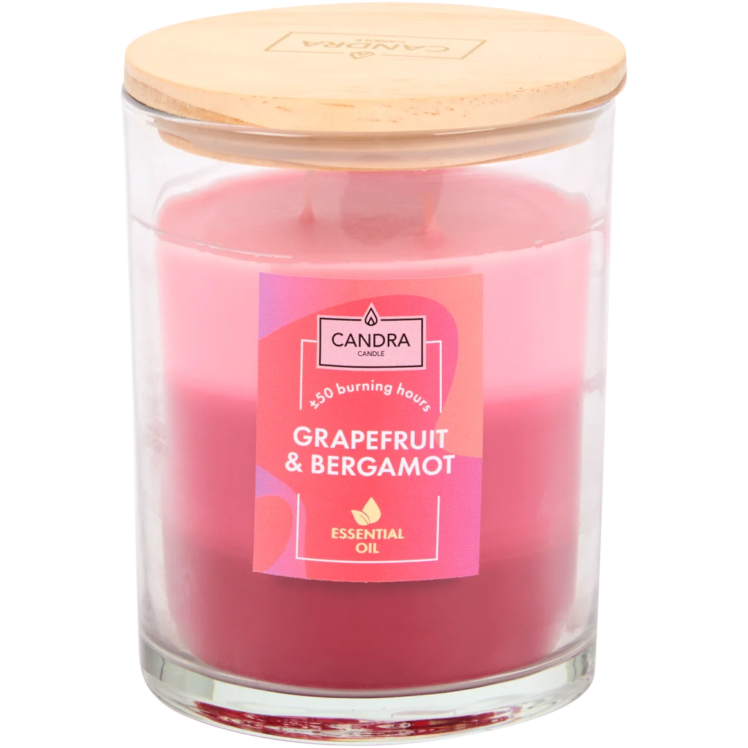 Bougie parfumée dans un verre Candra 1