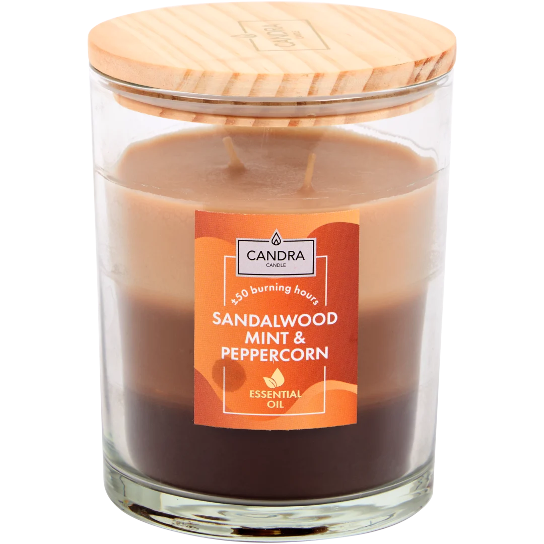 Bougie parfumée dans un verre Candra 4