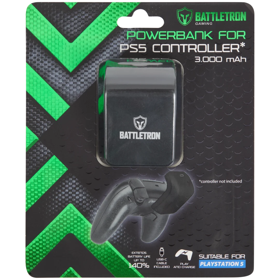 Powerbank compatível com comandos da PlayStation 5 Battletron 5