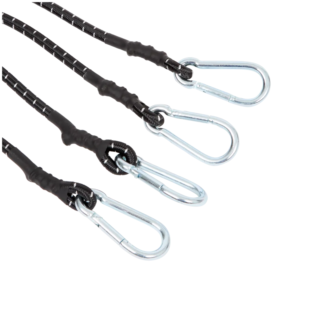 Elastische elastiek met haken voor dekzeilen, netten en banners, 15 cm, 25 stuks