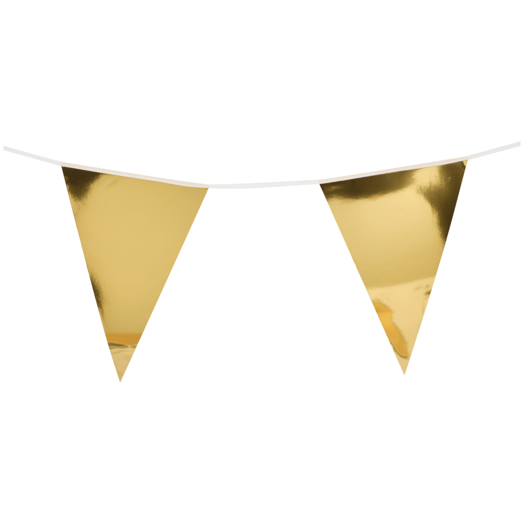 Guirlande de drapeaux effet métallisé 1