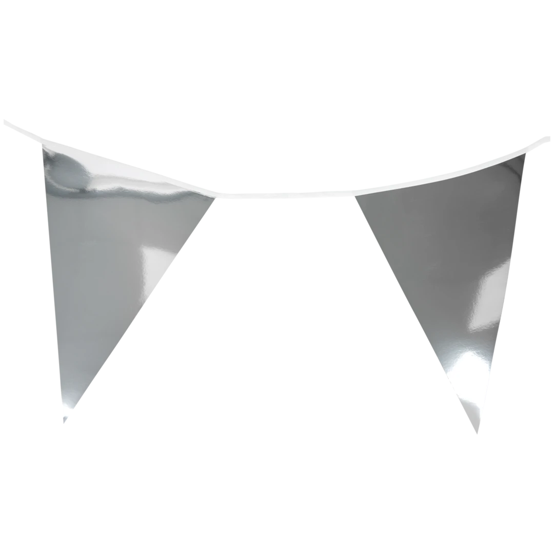 Guirlande de drapeaux effet métallisé 2
