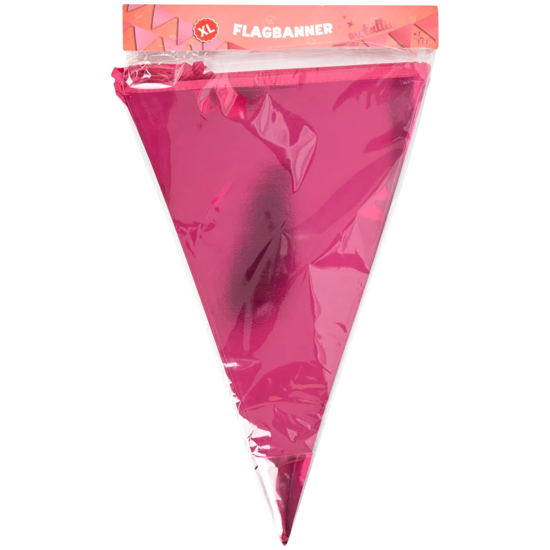 Guirlande de drapeaux effet métallisé 4