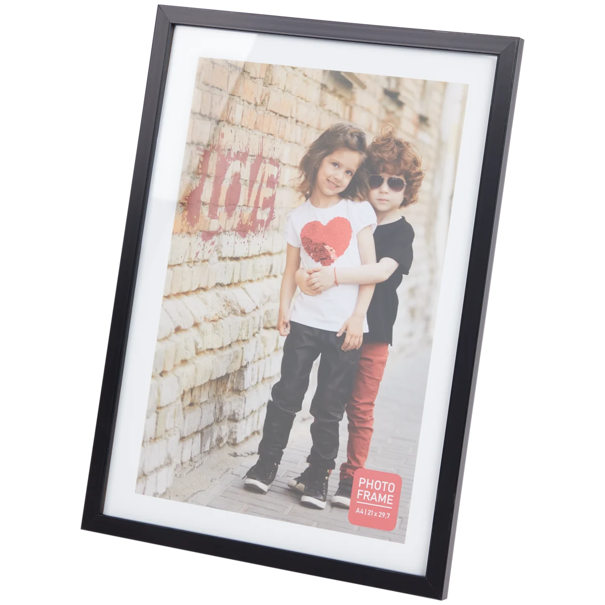 MyDreamwork Cornice Portafoto DIN A4 In Legno Con Plexiglas Infrangibile - 21x30 Cm - Design Classico In Legno Naturale