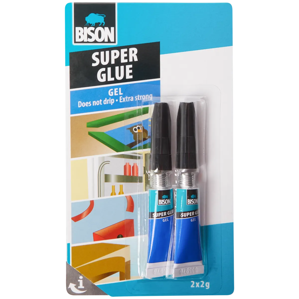 La Colle Bison 1590263 Super Glue Gel; 3 G - 1590263_Bison