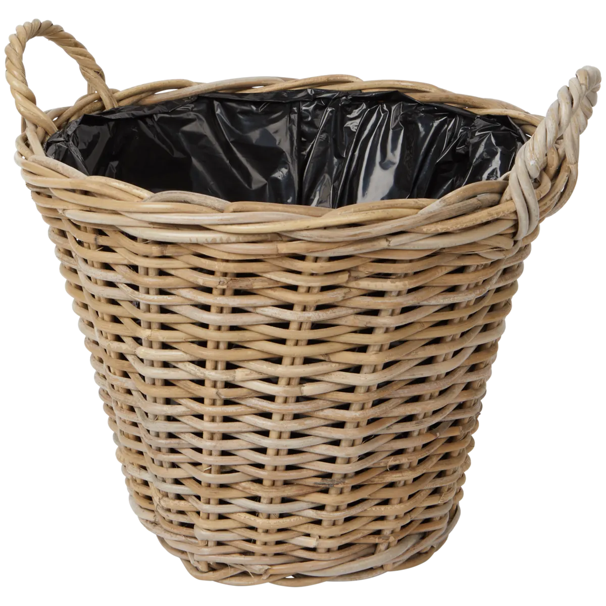 Rattankorb – Ø 39 x 38 cm, Braun
