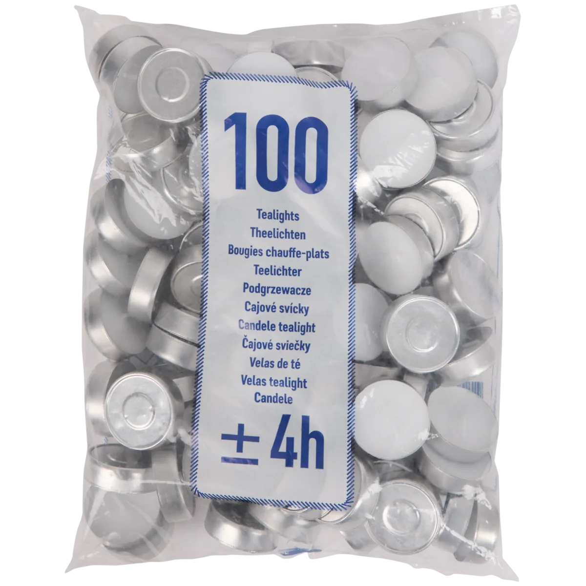 Teelichter Weiß – 100 Stück