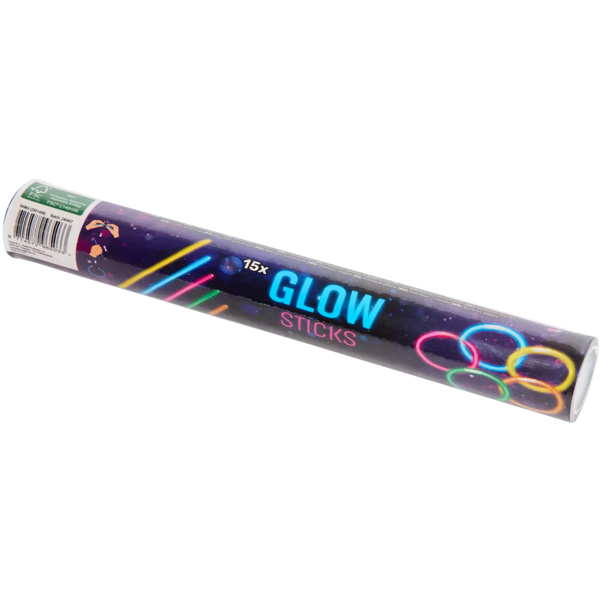 Glow-in-the-dark Leuchtstäbchen – 15 Stück