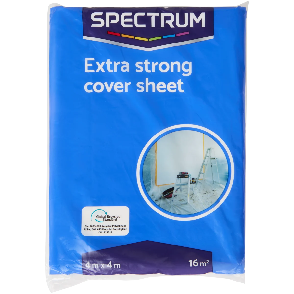 Spectrum Abdeckfolie – 4 x 4 m, Transparant