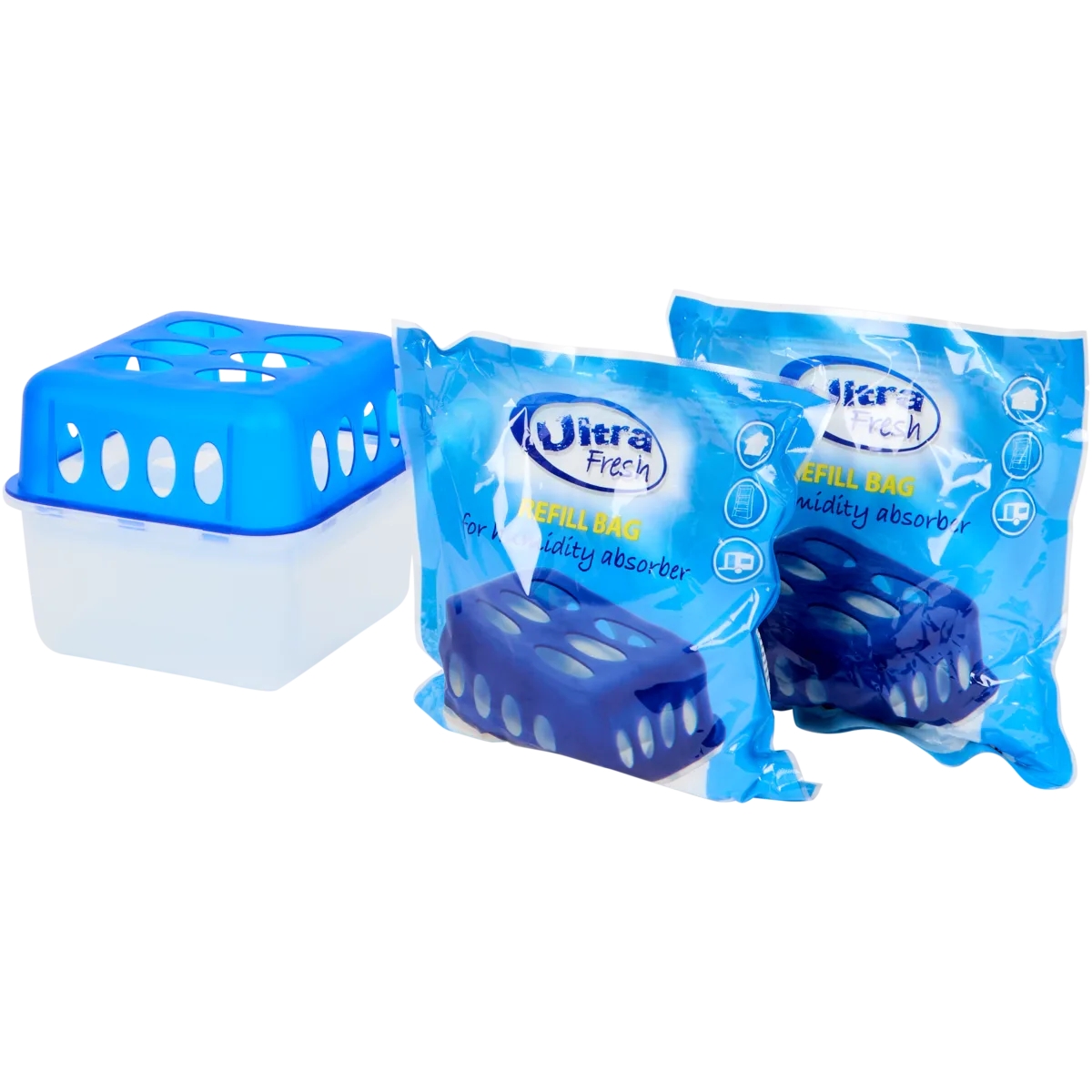 Ultra Fresh Luftentfeuchter – Blau, 2 er-Pack