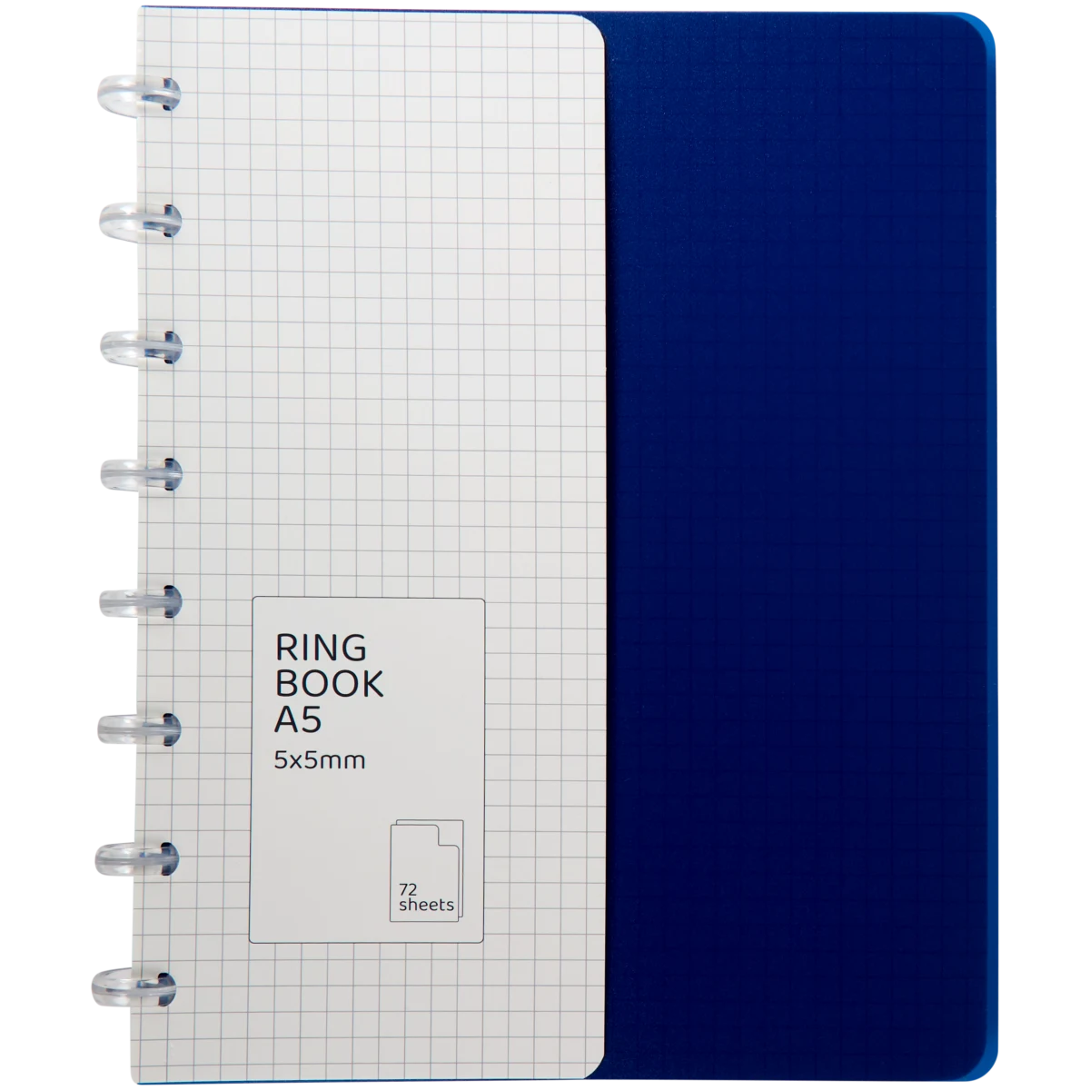 Classeur Anneaux A5 Monochrome Pigna The Original - Lot De 5, Carton Résistant Made In Italy