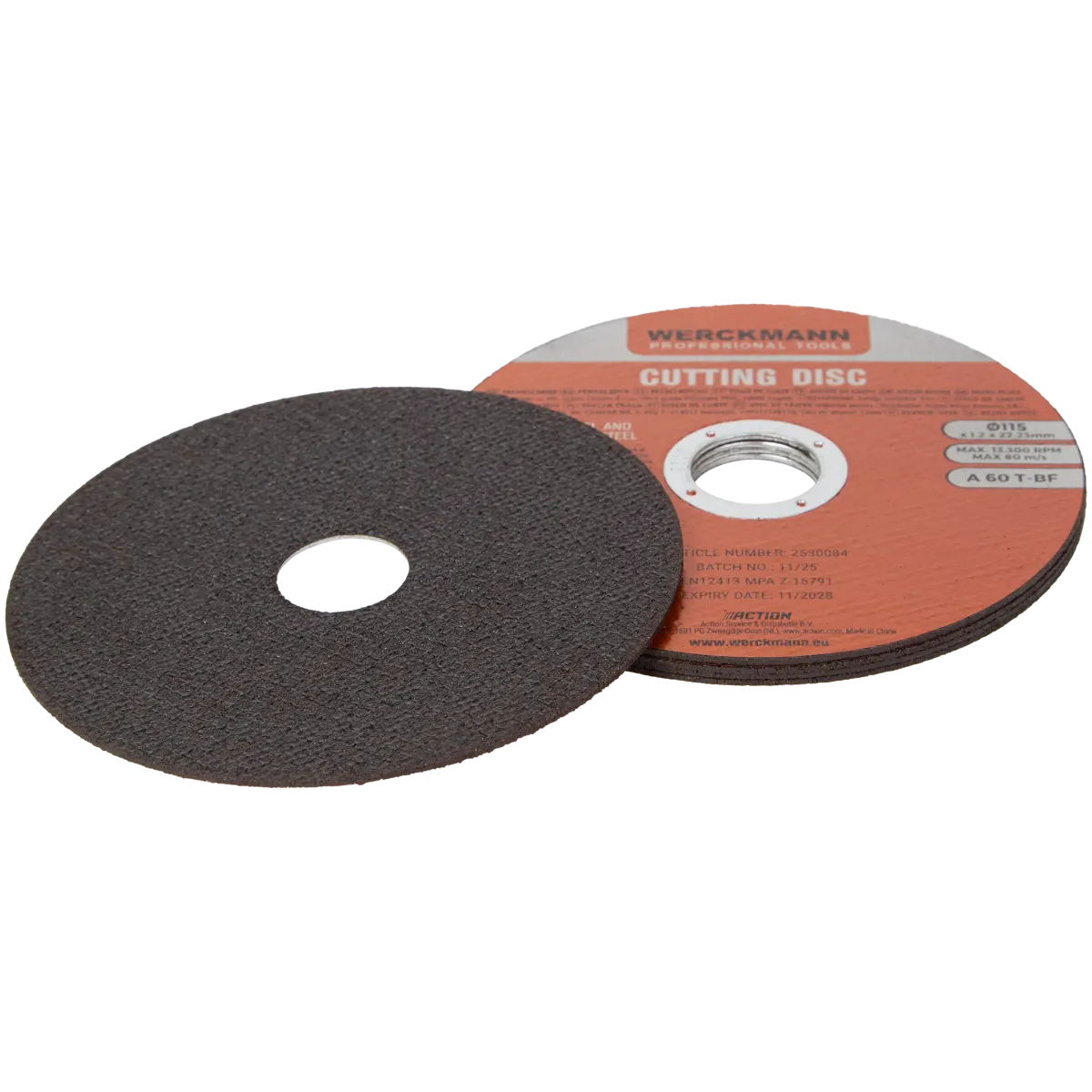 Lot De 10 Disques à Tronçonner Acier Inox 350x20 Mm - Épaisseur 3,5 Mm - Pour Métal, Acier Doux, Fonte - Werkmax