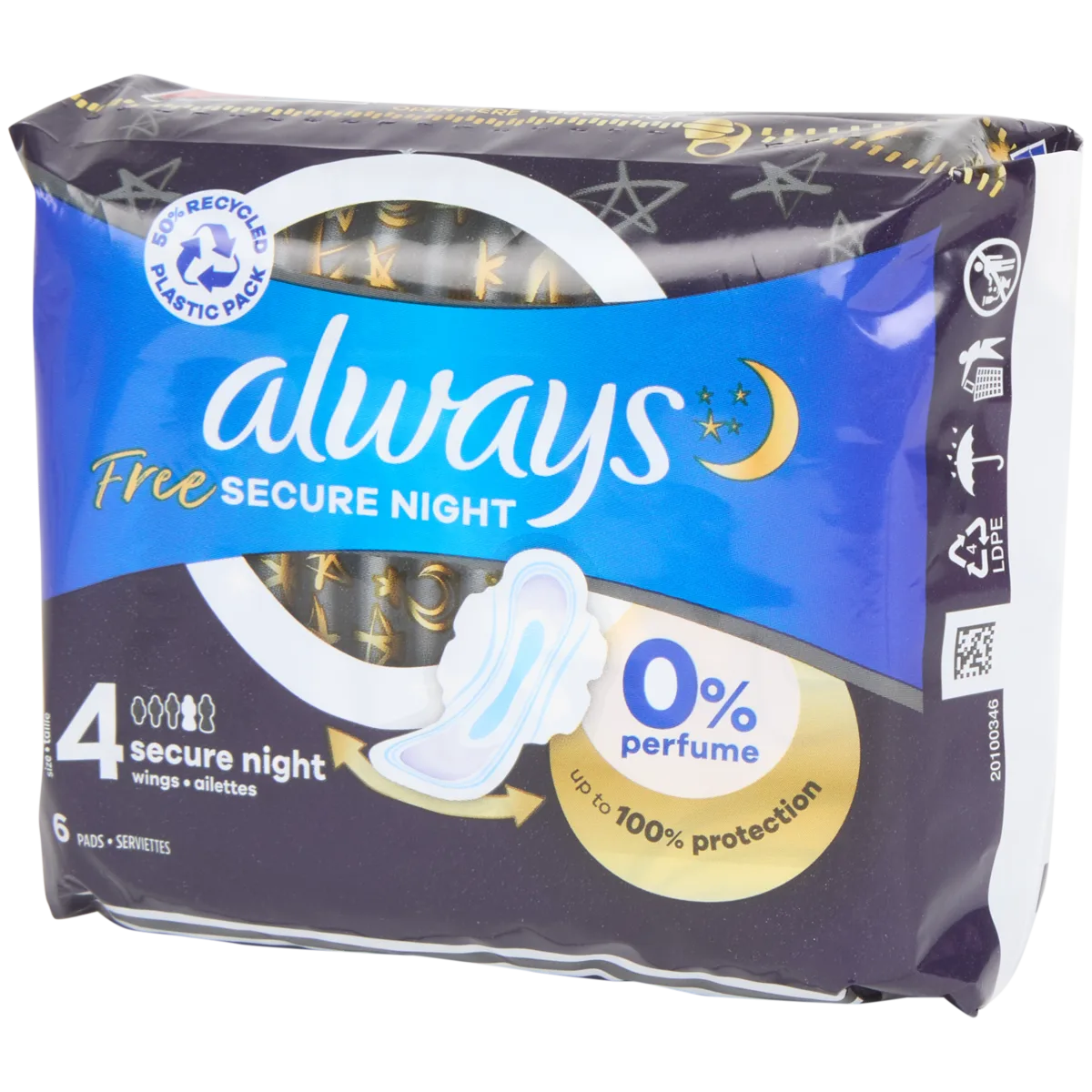 Always Free Maandverband Secure Night