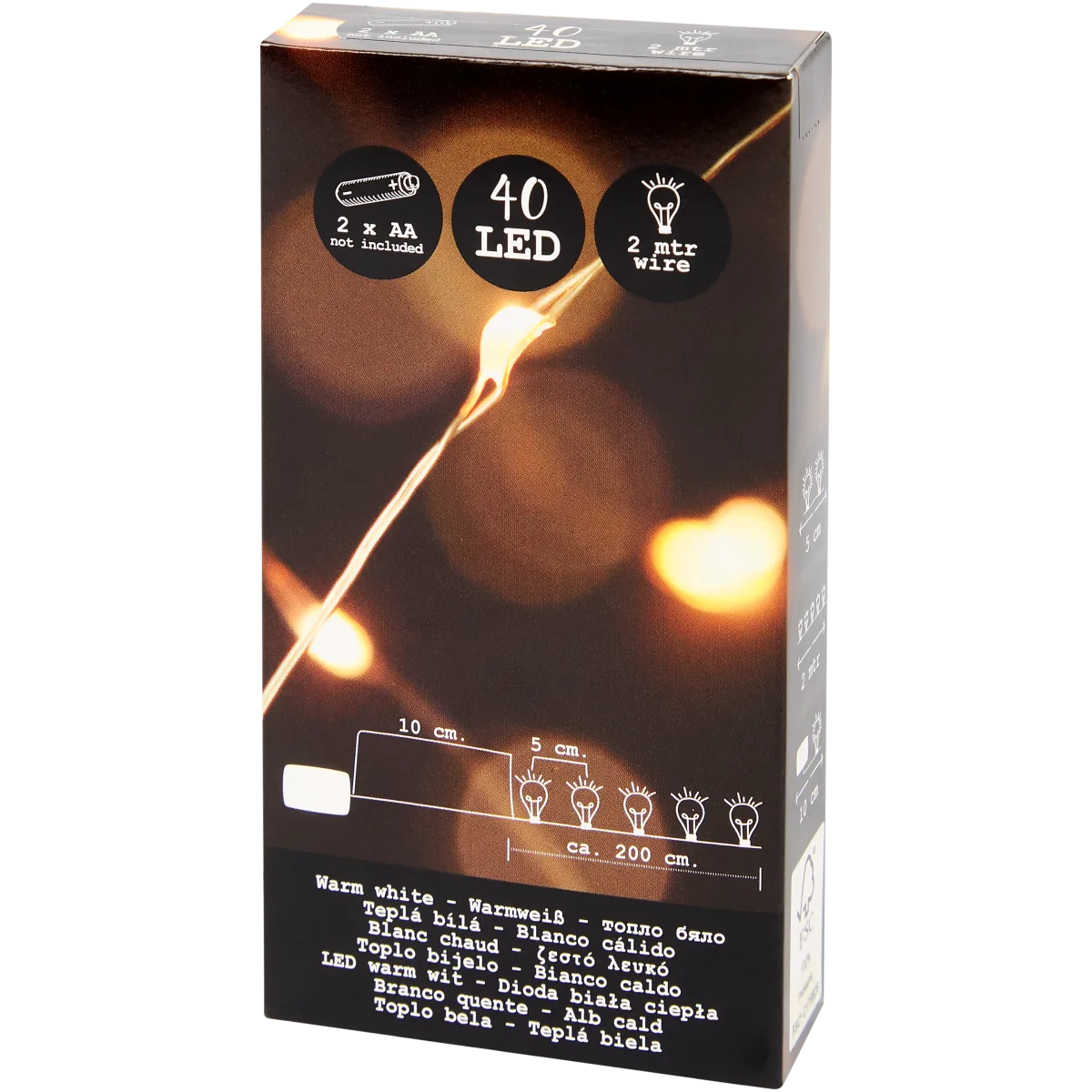Warmweiße Lichterkette