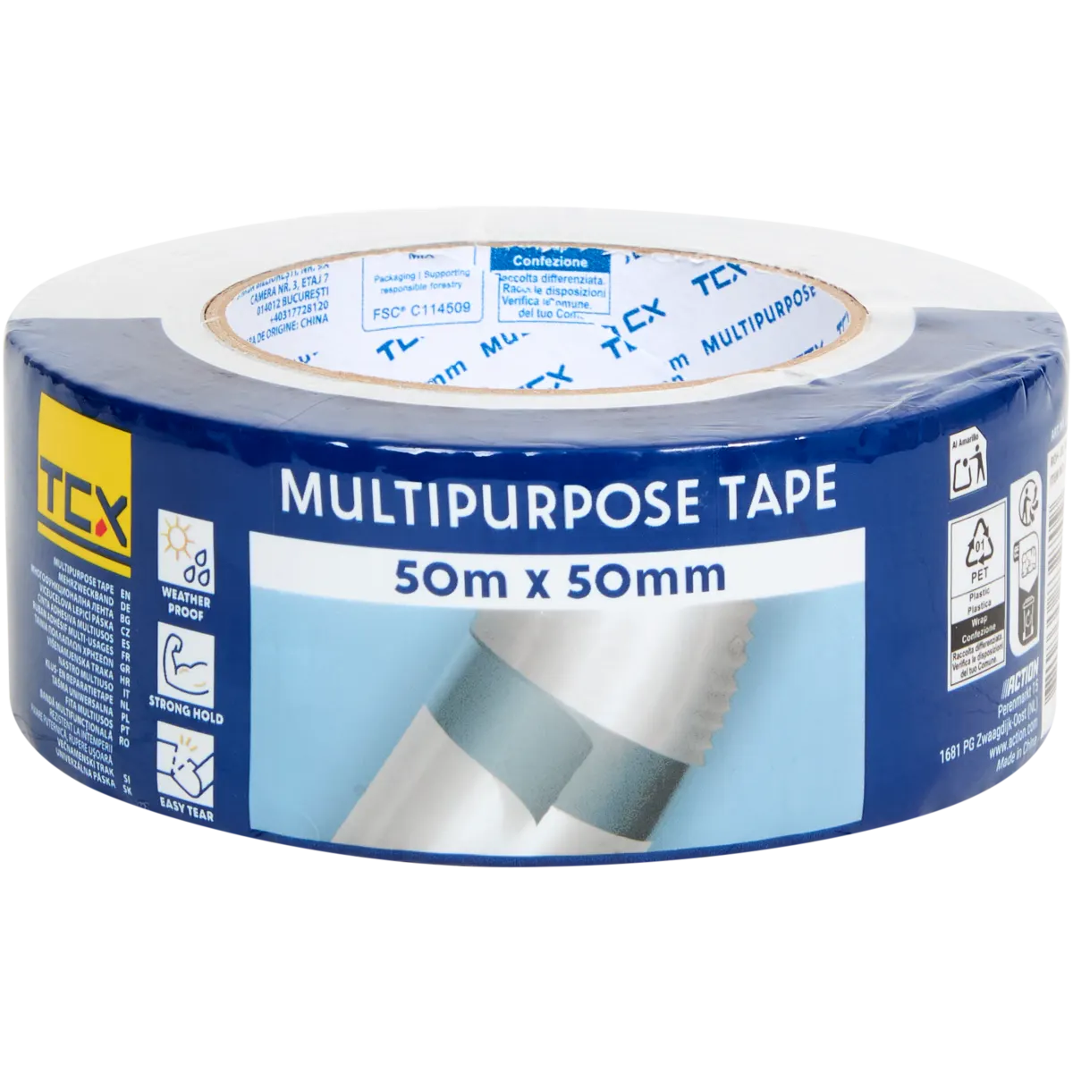 Tape King Nastro adesivo trasparente super spesso 3,2 mil – 60 m per rotolo (confezione da 6 rotoli di confezione) – forte spedizione adesivo resistente nastro adesivo per deposito commerciale