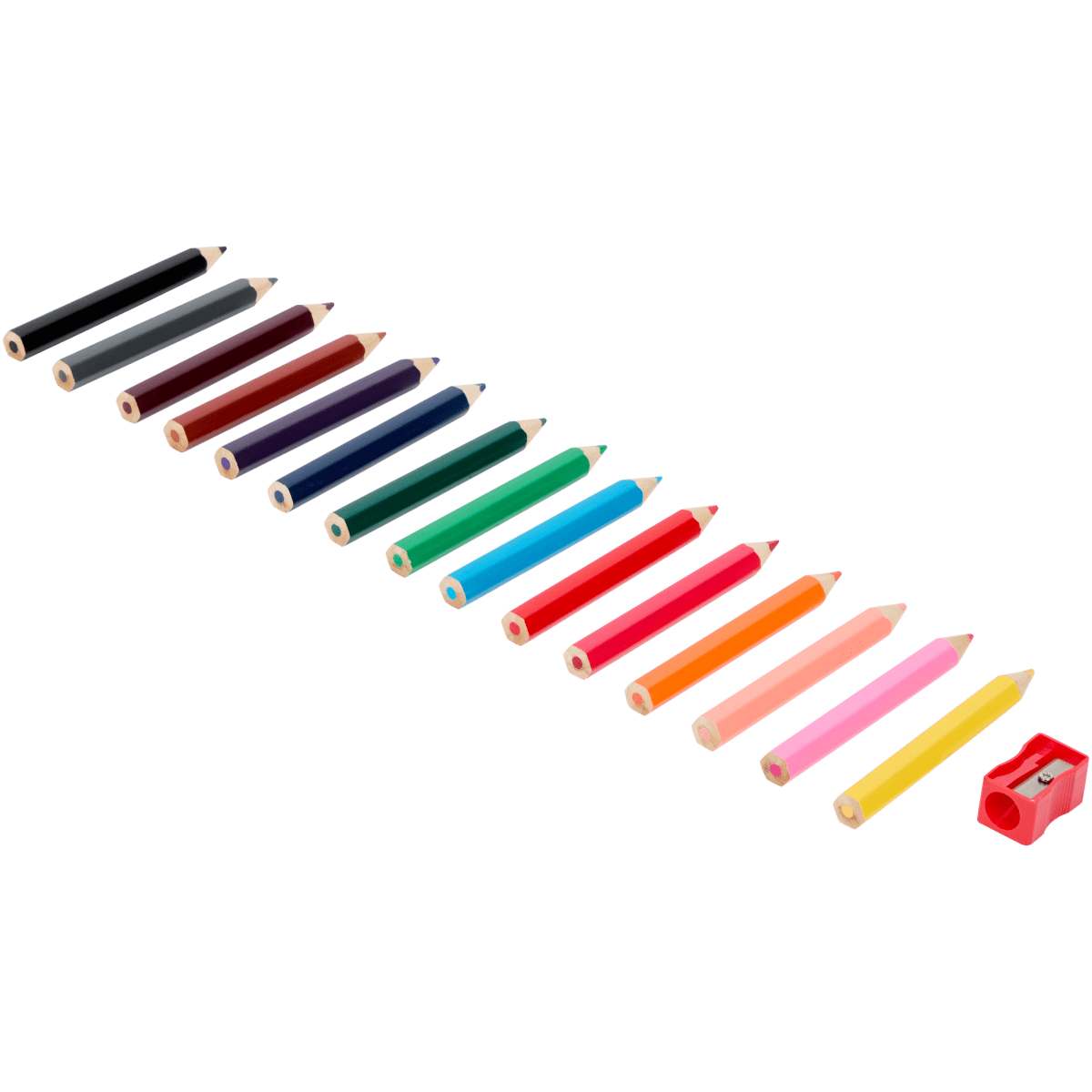 Matite Jumbo Fluorescenti APLI - Confezione Da 6 - Colori Accesi - Ideali Per Scuola E Disegno