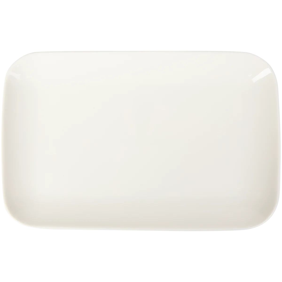 Assiette Apéro En Porcelaine 10,4x14,2cm - Blanc