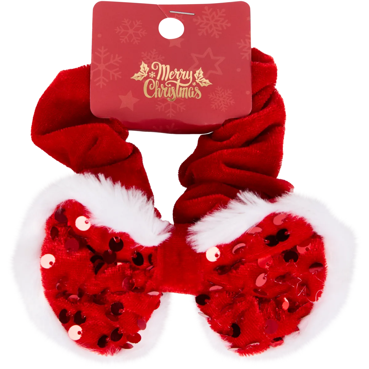 Serre-Tête Noël Enfant YUSHWENPTY - Bandeau Rouge Avec Déco Festive