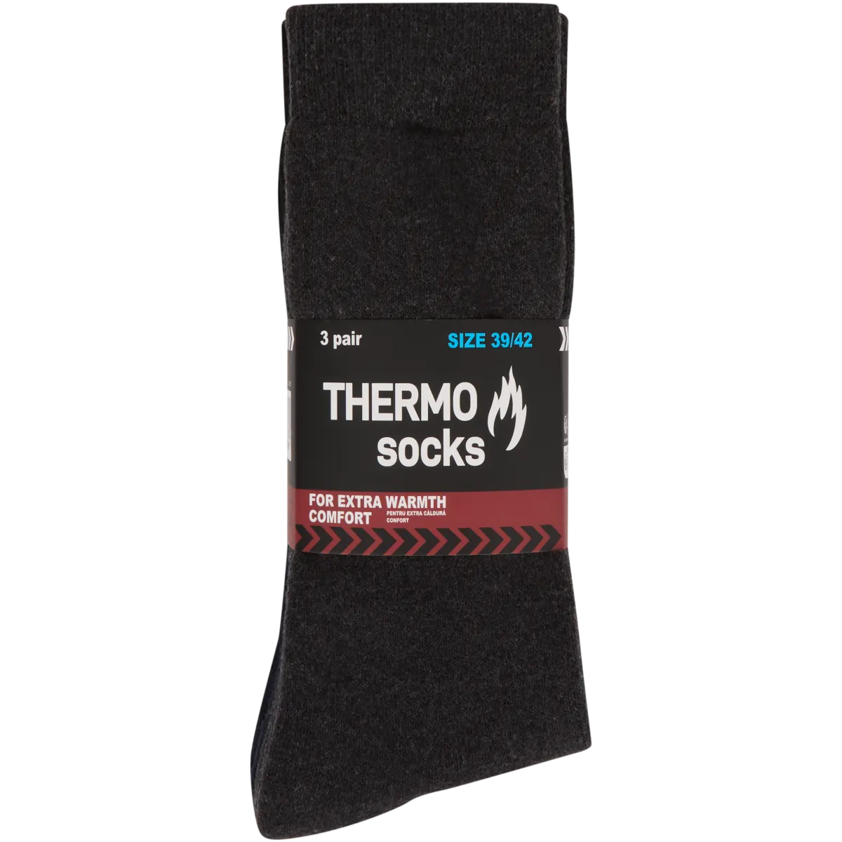 Lot De 3 Chaussettes Thermiques A2Z Pour Homme - Confort Doux, épaisses Et Chaudes Pour L'hiver
