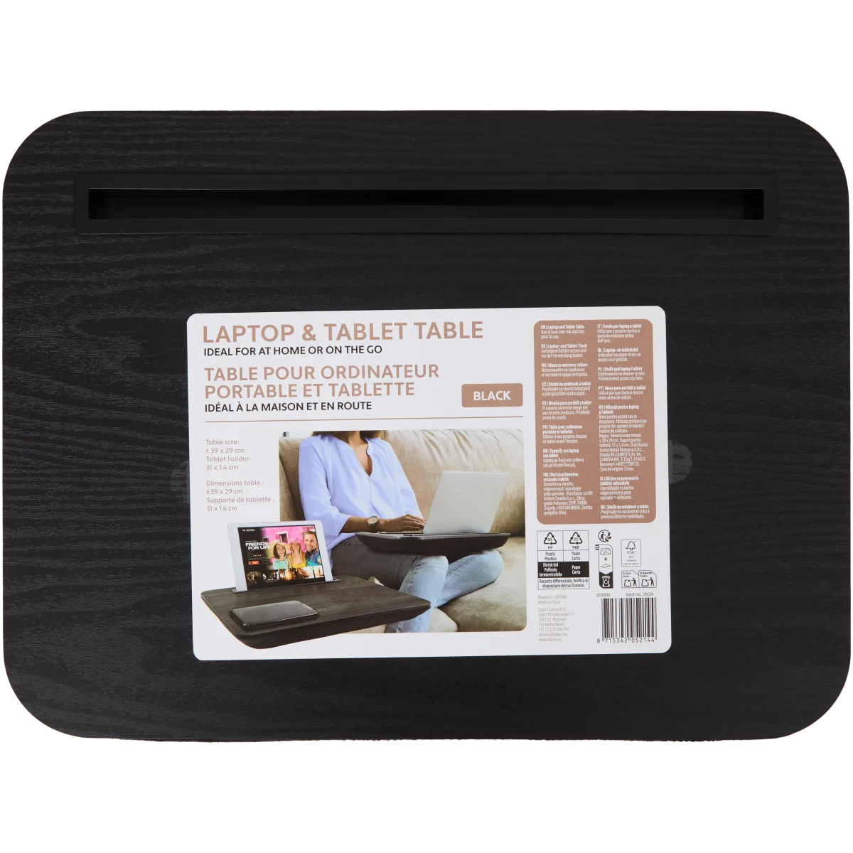 Schootkussen Mini Antislip Walnoot houten bovenblad - Small Schootkussen Mini Antislip Walnoot houten bovenblad - Small