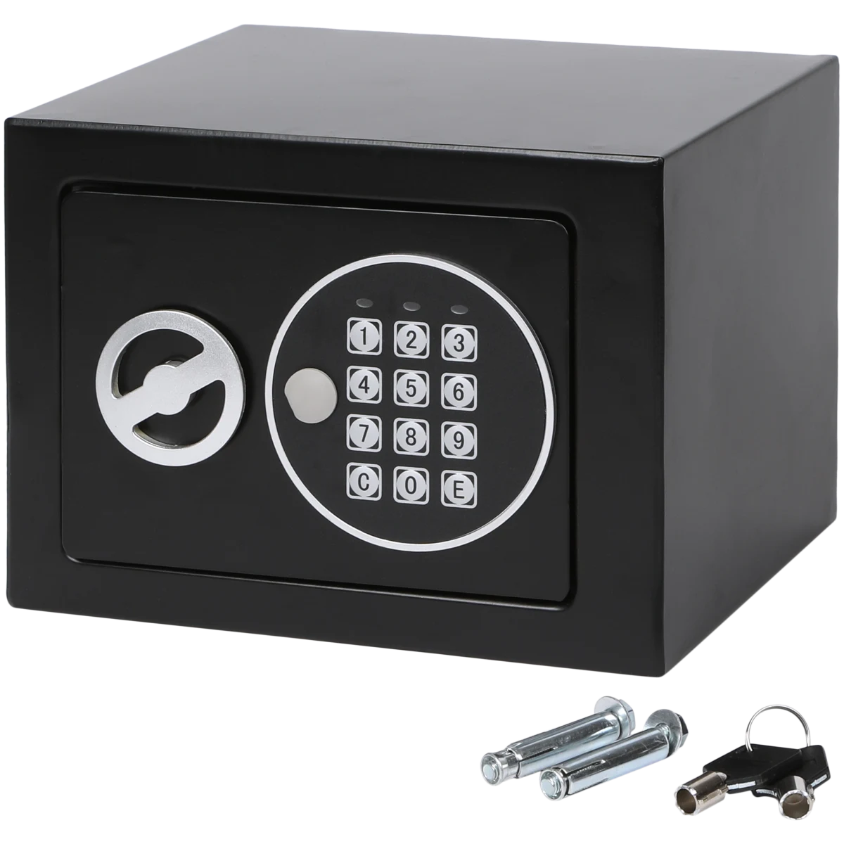 Nor-Tec Digitaler Tresor – 17 x 23 x 17 cm, Schwarz
