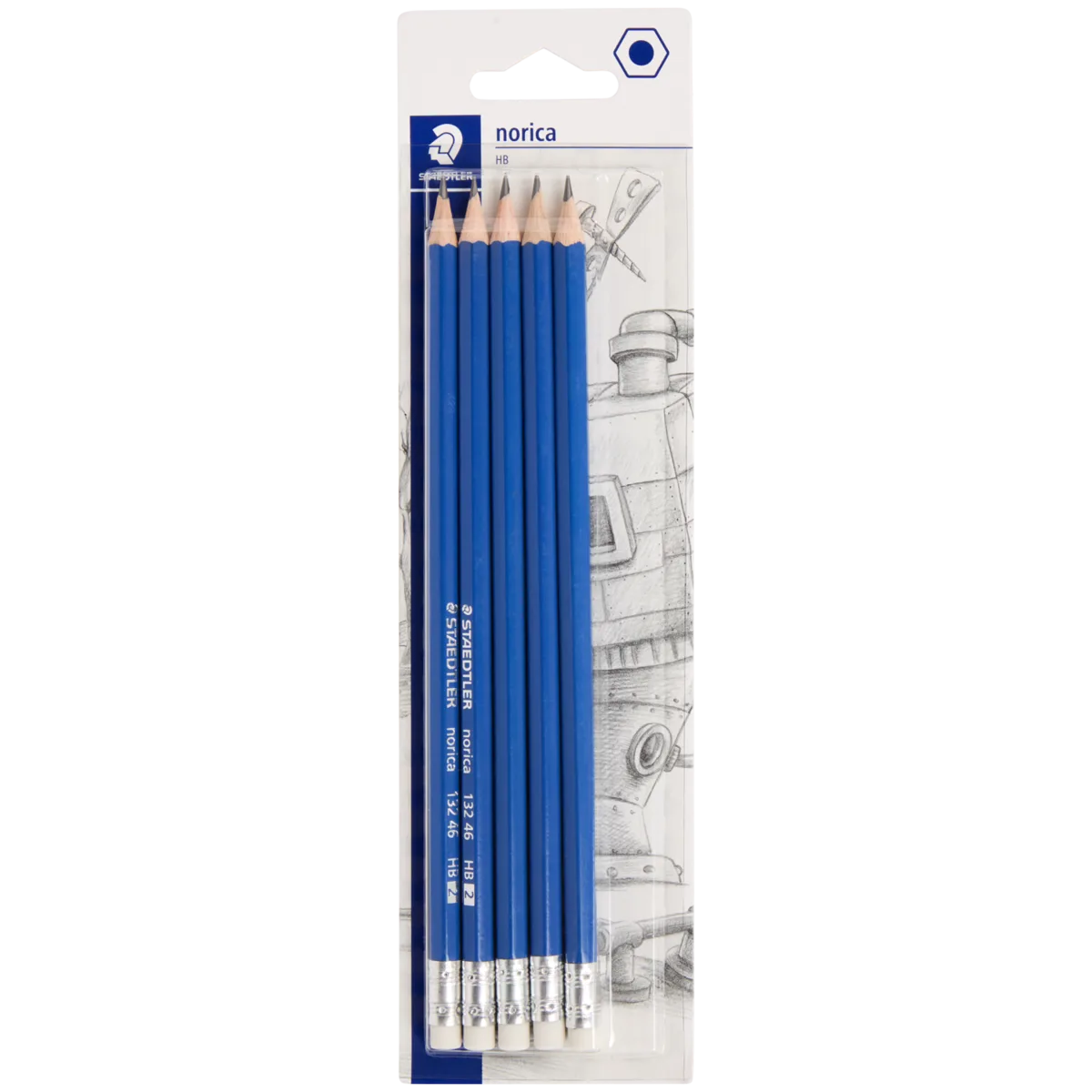 Staedtler Noris Matite Scolastiche HB - Confezione Da 50, Mina Resistente, Iconiche Strisce Gialle/Nere - Foto 2