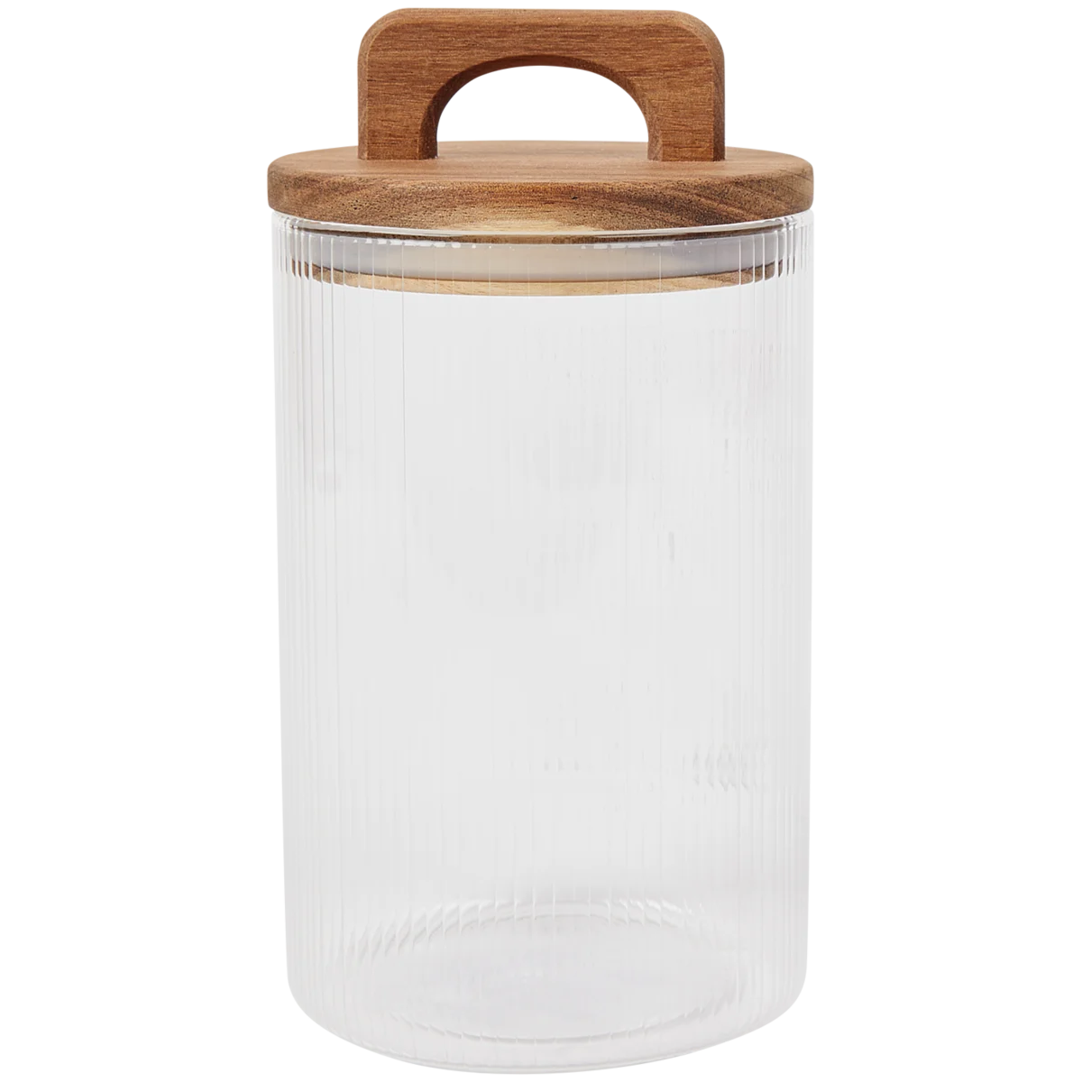 Bocal de conservation avec couvercle en bois