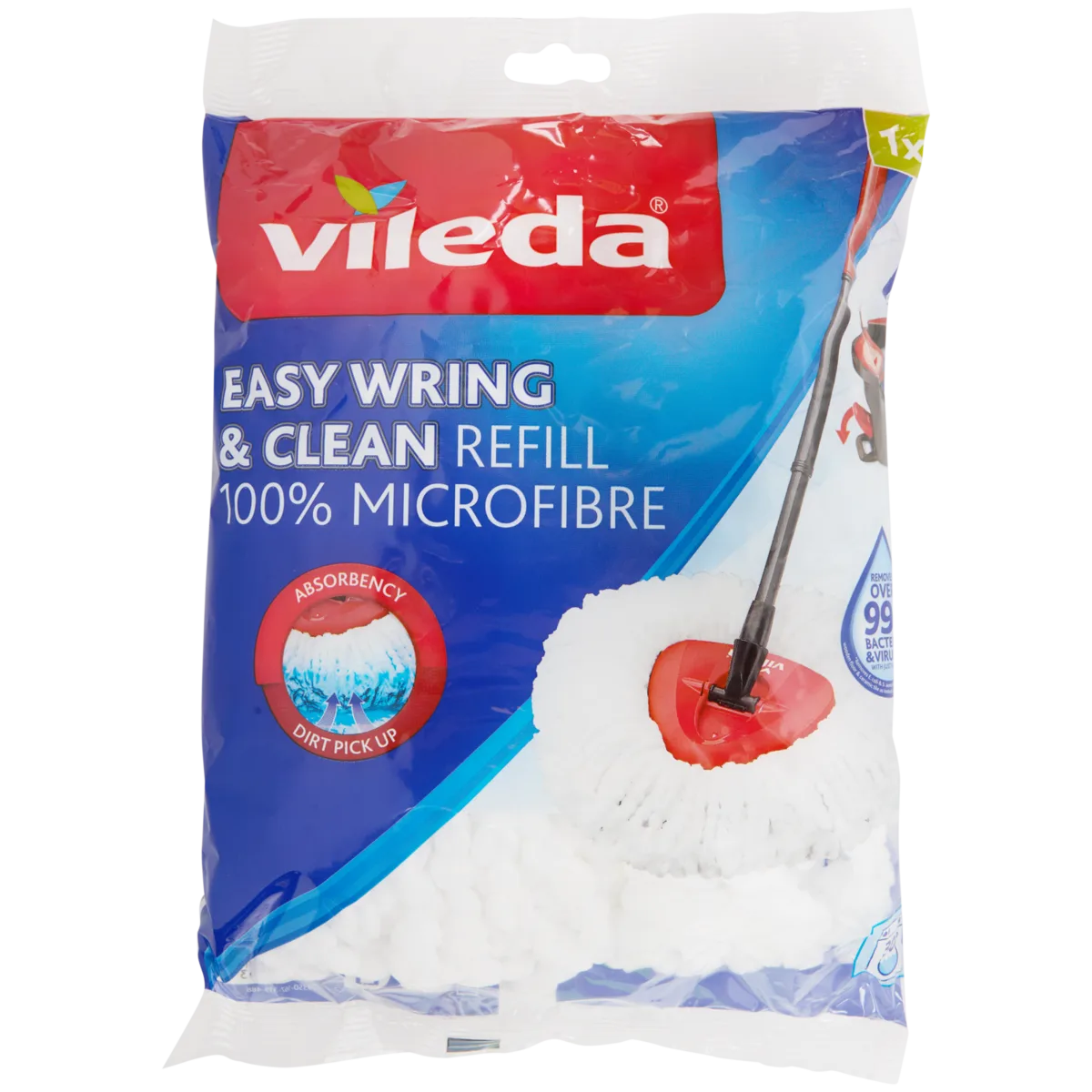 Lot De 6 Têtes De Serpillière Microfibre - Compatibles Vileda Turbo, O-Cedar Spin Mop - 7